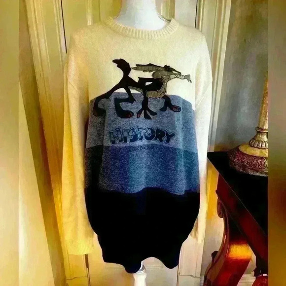 Vintage Iceberg History Road Runner Mens Sweater XXL. Good cond
Made in Italy - Picture 8 of 15